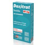 Antibiótico Doxitrat 80mg para Cães e Gatos 24 comprimidos