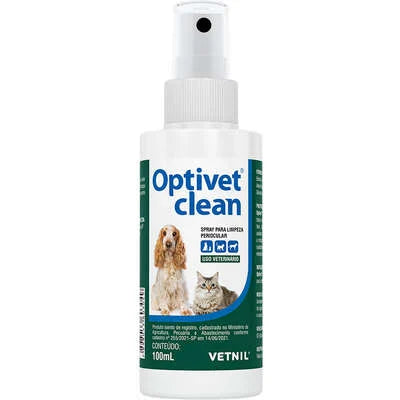Optivet Clean Colírio Cães e Gatos 100 ml