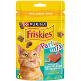 Petisco Purina Friskies Party Mix para Gatos Adultos Sabor Salmão 80g