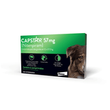 Capstar 57mg: antipulgas para cães de 11,4 a 57 kg 6 comprimidos