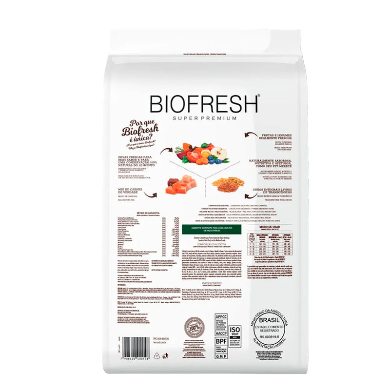 Ração Biofresh para Cães Adultos de Raças Médias