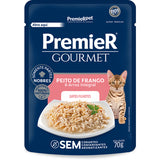 Ração Úmida Premier Gourmet Gatos Filhotes Peito de Frango e Arroz Integral 70 g