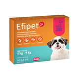 Antipulga e Carrapatos Efipet 3+ 1,5mL para Cães de 4 a 9 kg