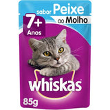 Ração Úmida Whiskas Sachê Adulto 7+ Peixe 85GR