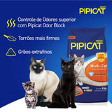 Areia Pipicat Multi-Cat para Gatos