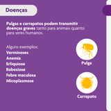 Antipulgas e Carrapatos Bravecto 4,5 a 10 kg para Cães 250mg 1 comprimido