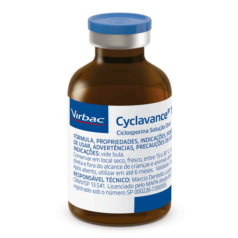 Cyclavance 100mg para Cães Virbac 15 ml