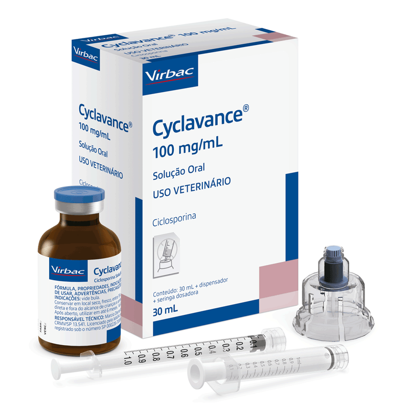 Cyclavance 100mg para Cães Virbac 15 ml