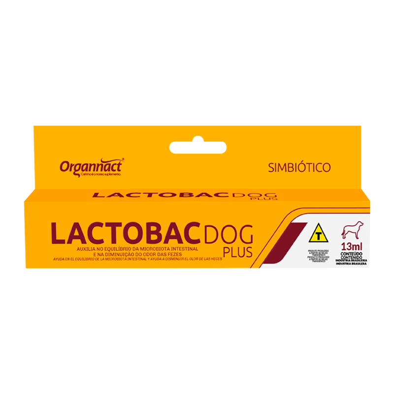Lactobac Dog Plus Organnact Suplemento Vitamínico 13 ml