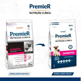 Ração Premier Nutrição Clínica Diabetes Cães Adultos e Filhotes Raças Pequenas