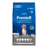 Ração Premier Ambientes Internos Light Cães Adultos Frango e Salmão