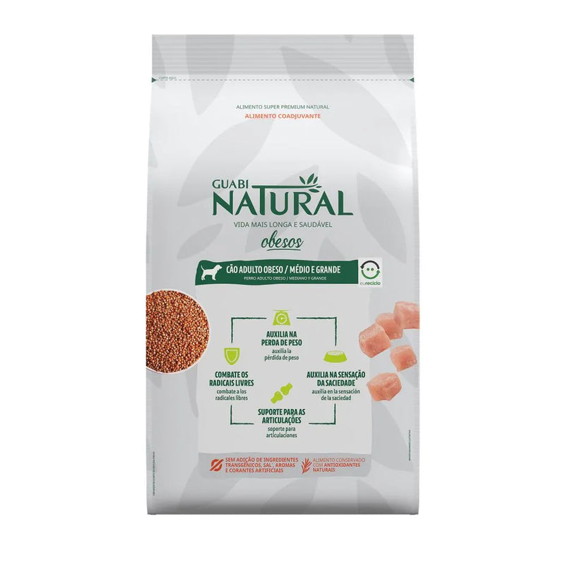 Ração Guabi Natural Cães Obesos Portes Médio e Grande 10,1 kg