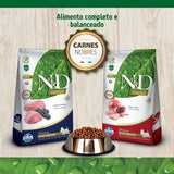 Ração N&D Prime Cães Adultos Mini Cordeiro e Blueberry