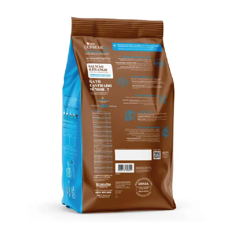 Ração Quatree Supreme Gatos Castrados Sênior 7+