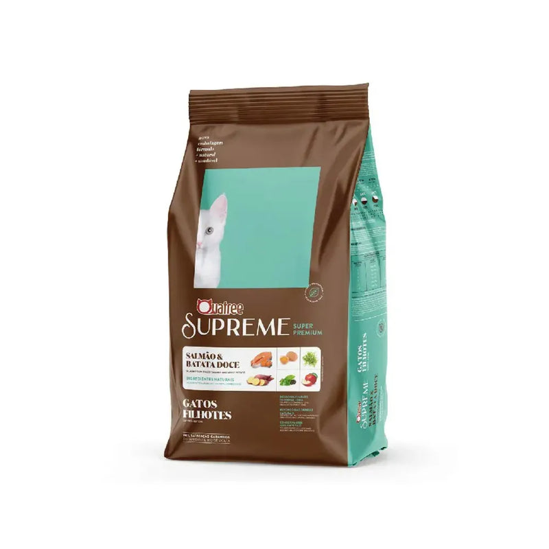Ração Quatree Supreme Gatos Filhotes Salmão e Batata-doce