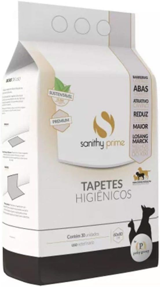 Tapetes Higiênicos Sanithy Prime  Super Premium 80x60cm