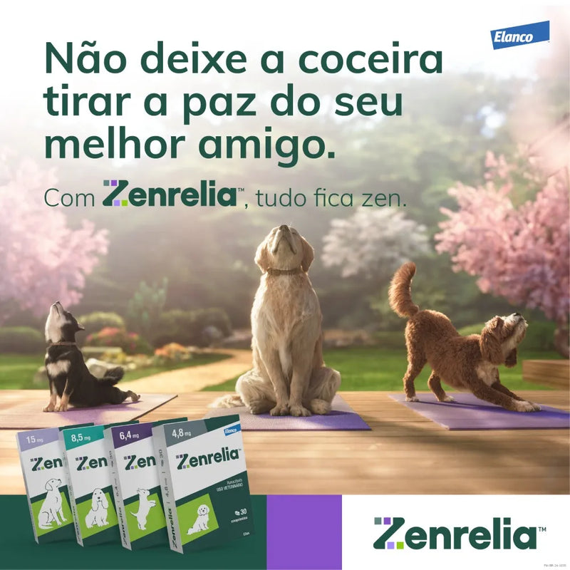 Zenrelia Tratamento para Coceira em Cães 30 comprimidos