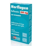 Antibiótico Norflagen Cães e Gatos 200 mg