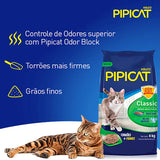 Areia Higiênica Pipicat Classic para Gatos