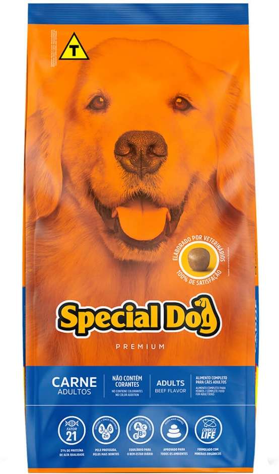 Ração Special Dog Premium Carne para Cães Adultos