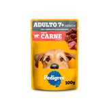 Ração Úmida Pedigree Sachê Carne ao Molho para Cães Adultos Sênior 7+ Anos 100g