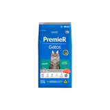 Ração Premier Ambientes Internos Light para Gatos Adultos Sabor Salmão 7,5kg