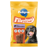 Petisco Pedigree Filezitos Bifinho Churrasco para Cães Adultos 60g