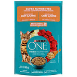 Ração Úmida Nestlé Purina One Carne para Gatos Adultos e Castrados 85g
